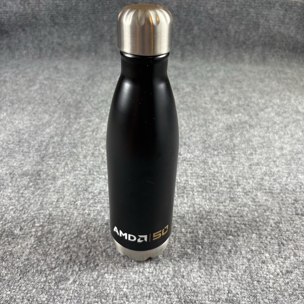 AMD 50th Anniversary 2019 h2go 17oz Stainless Steel Water Bottle Tech Promo